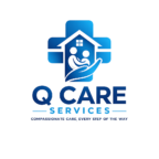 logo q care service. its a business based in UK as care home service